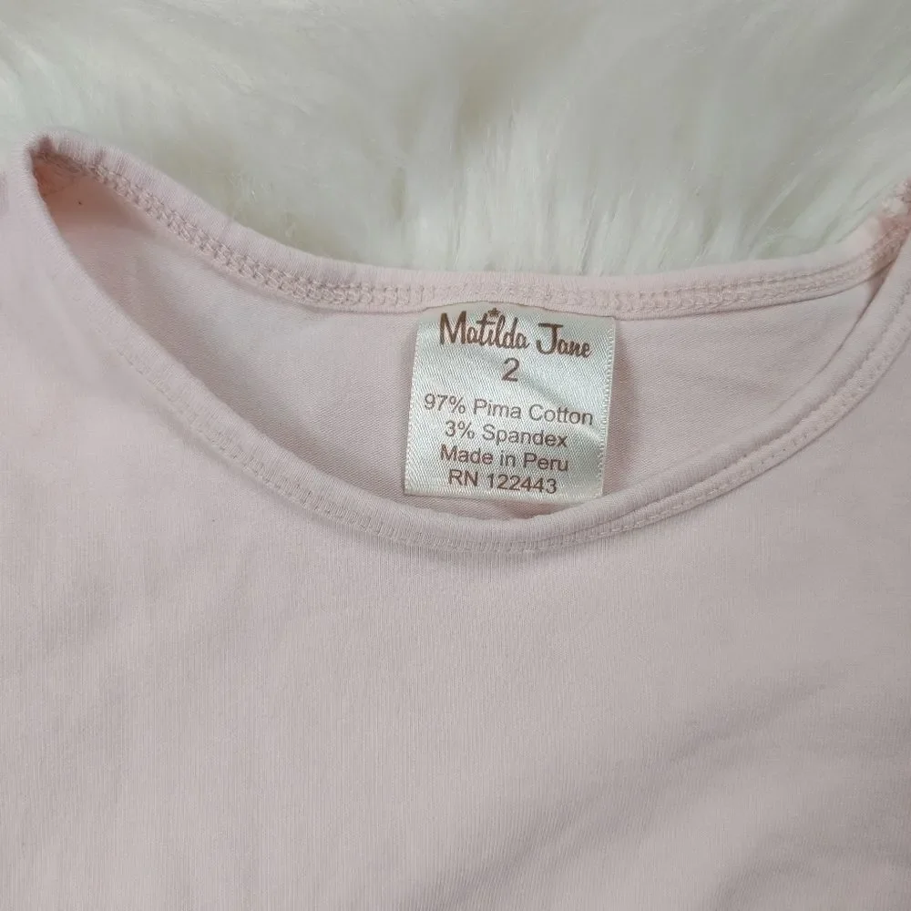 Matilda Jane Homeroom Miss Jones Top. Size 2 Pink.